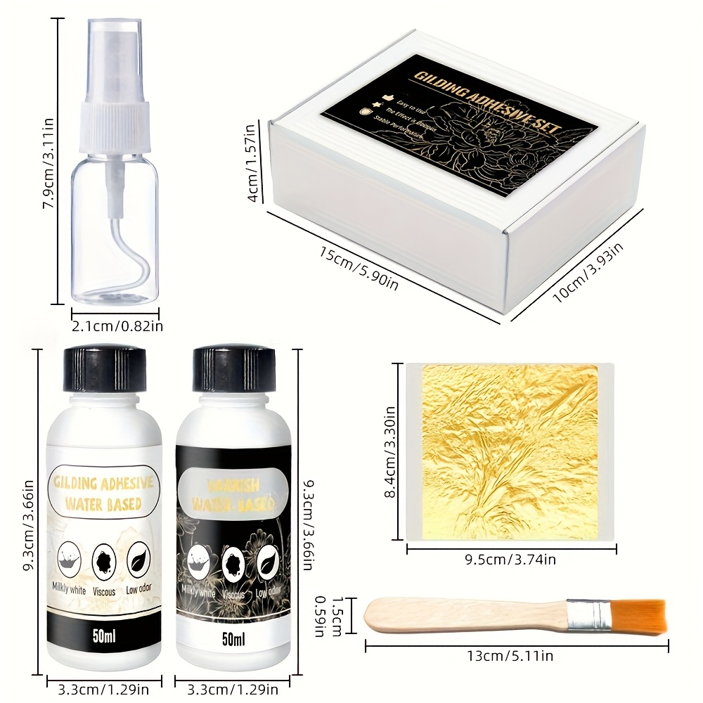 50ml+50ml Golden Leaf Glue, pr - Art Craft Using Leaves 评论和价格
