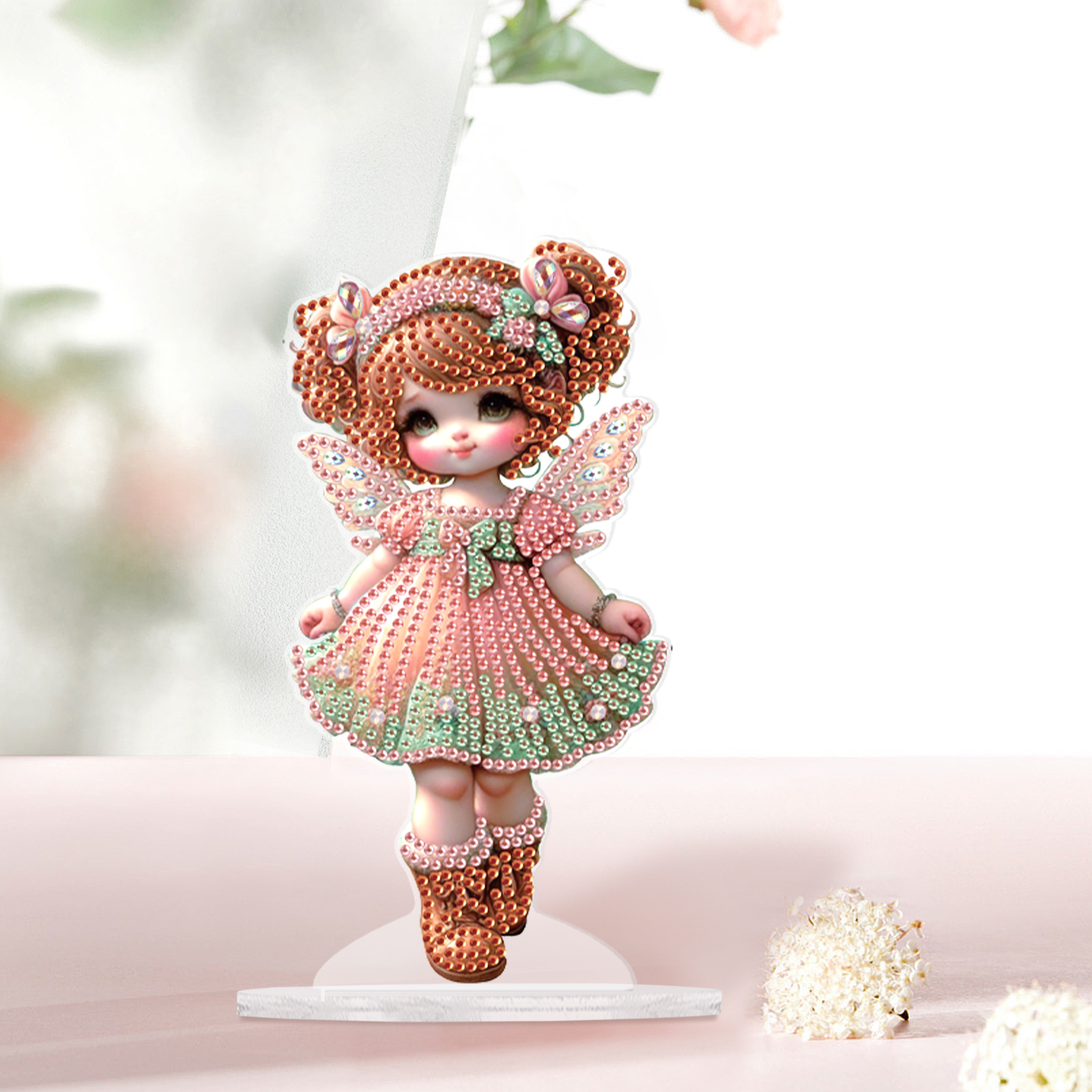 Irregular Shape Pink Doll Diam - Art Craft Display 评论和价格