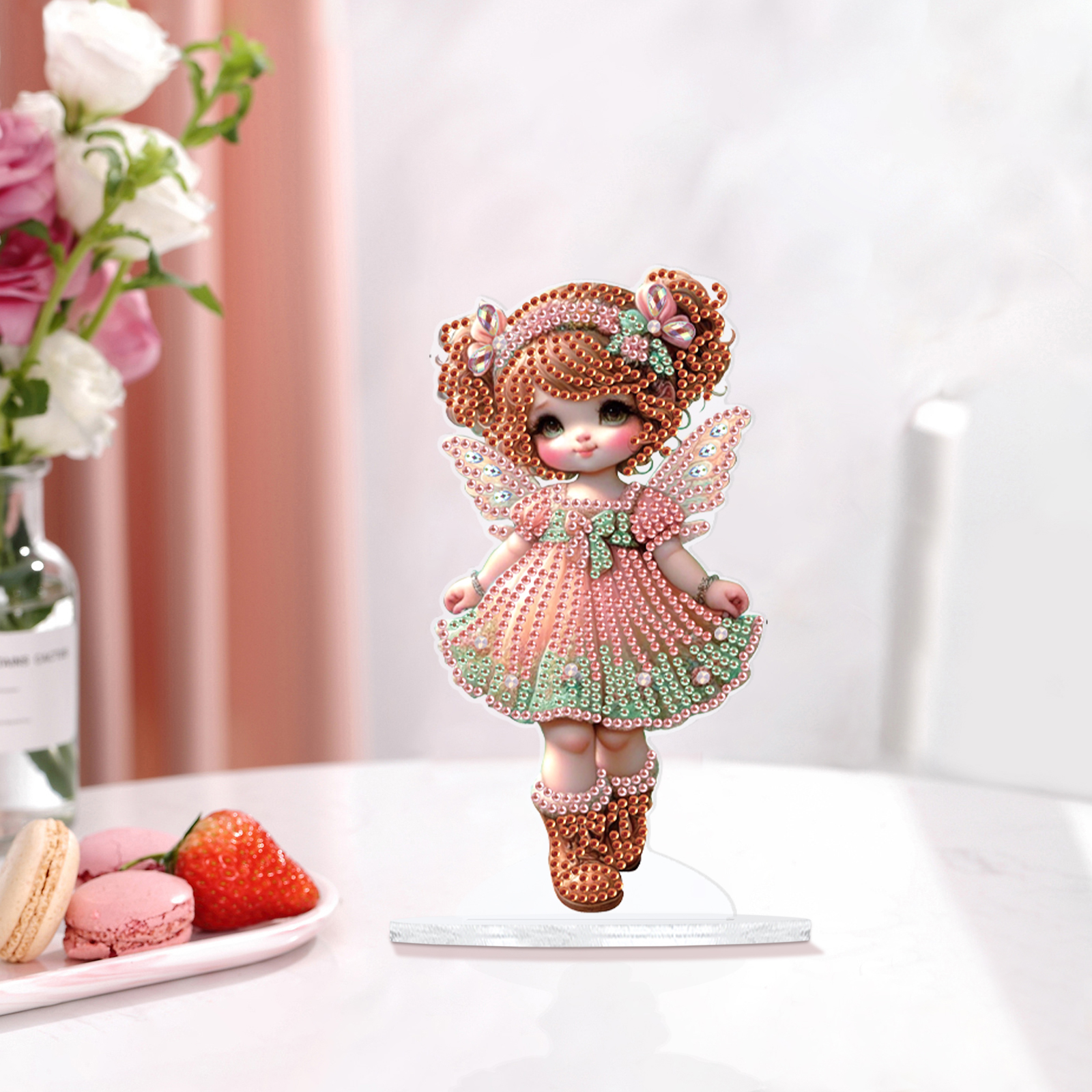 Irregular Shape Pink Doll Diam - Art Craft Display 评论和价格