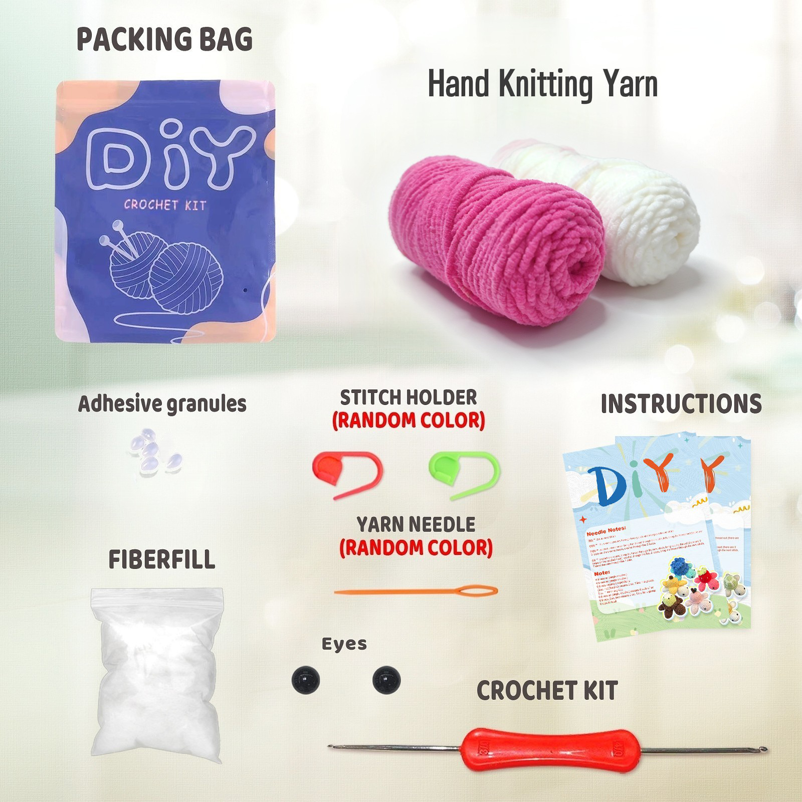 YAMAXIN 1PC Turtle Crochet Kit - Crochet Hook Set 评论和价格