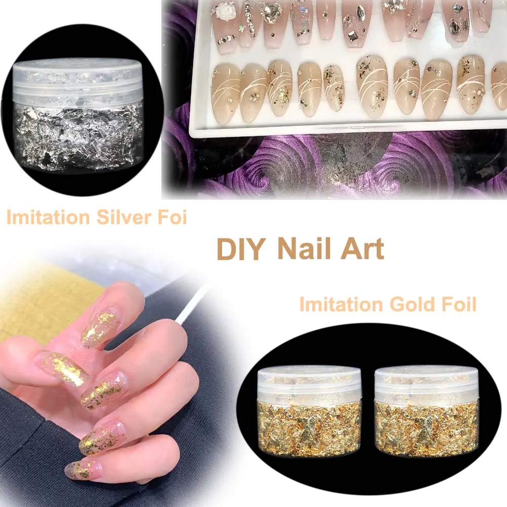 100Pc Colored Golds Leaf Sheet - Art Craft Leaves 评论和价格