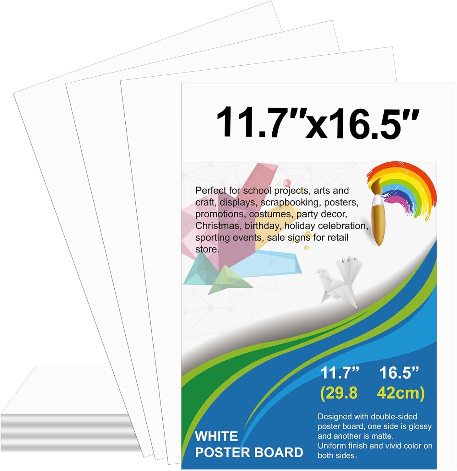 25 Pack White Poster Board 11. - Art Craft Paper 评论和价格