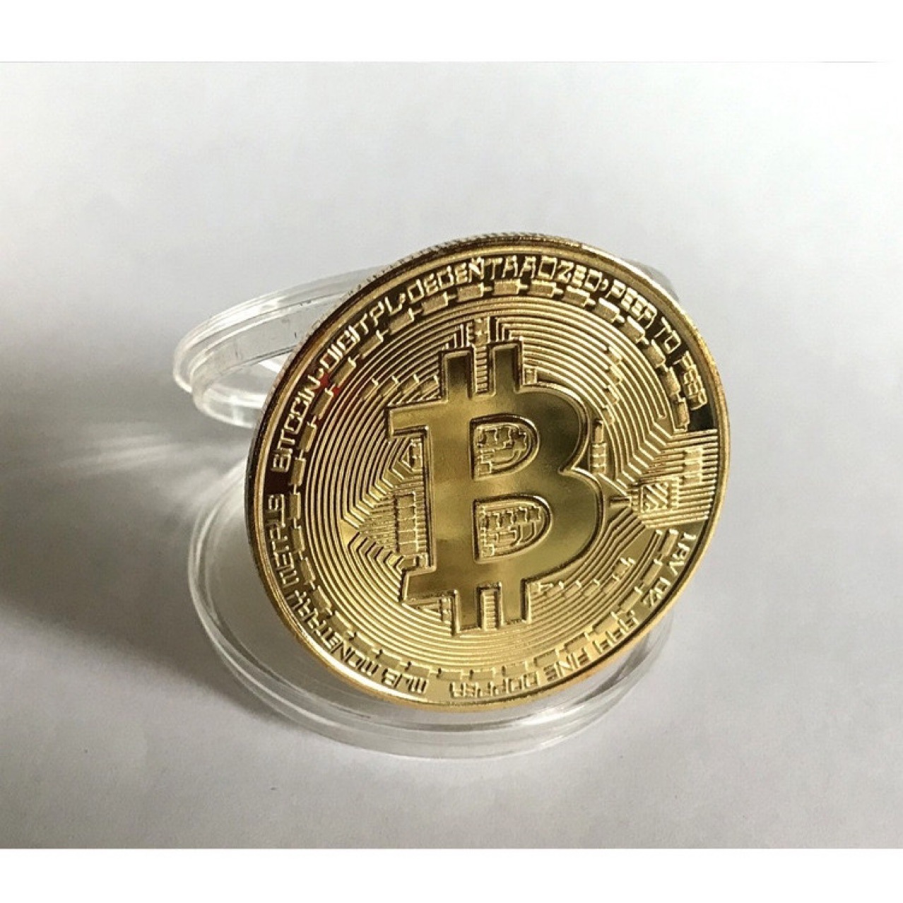 Gold Plated Bitcoin Coin Colle - Art Craft Movement 评论和价格