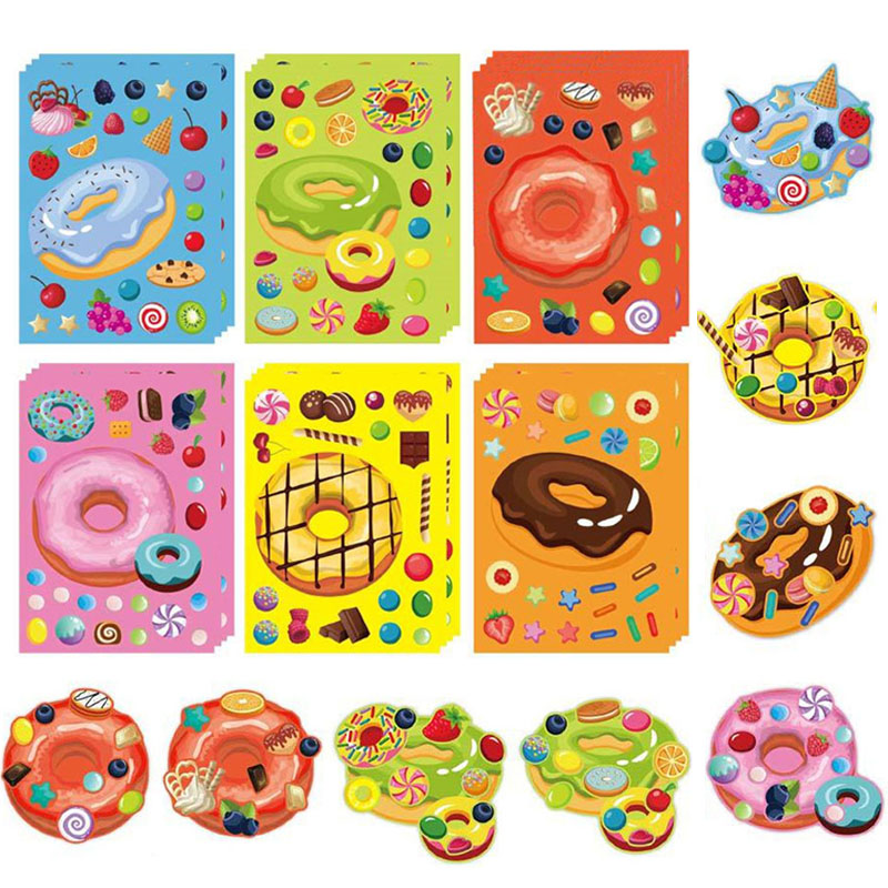 Make a Face Donut Stickers for - Art Craft 6 Year Old 评论和价格