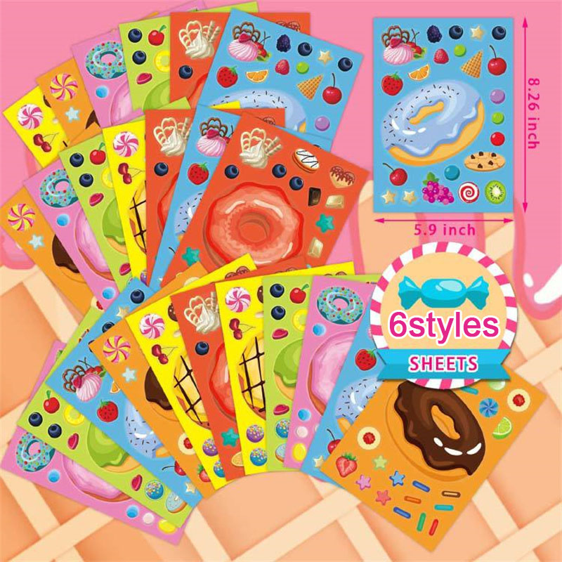 Make a Face Donut Stickers for - Art Craft 6 Year Old 评论和价格