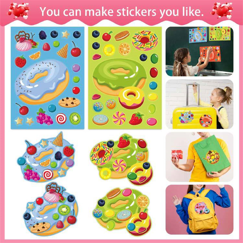 Make a Face Donut Stickers for - Art Craft 6 Year Old 评论和价格