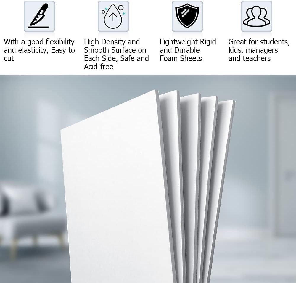 16 Pack White Foam Board 16.5x - Art Craft Display 评论和价格