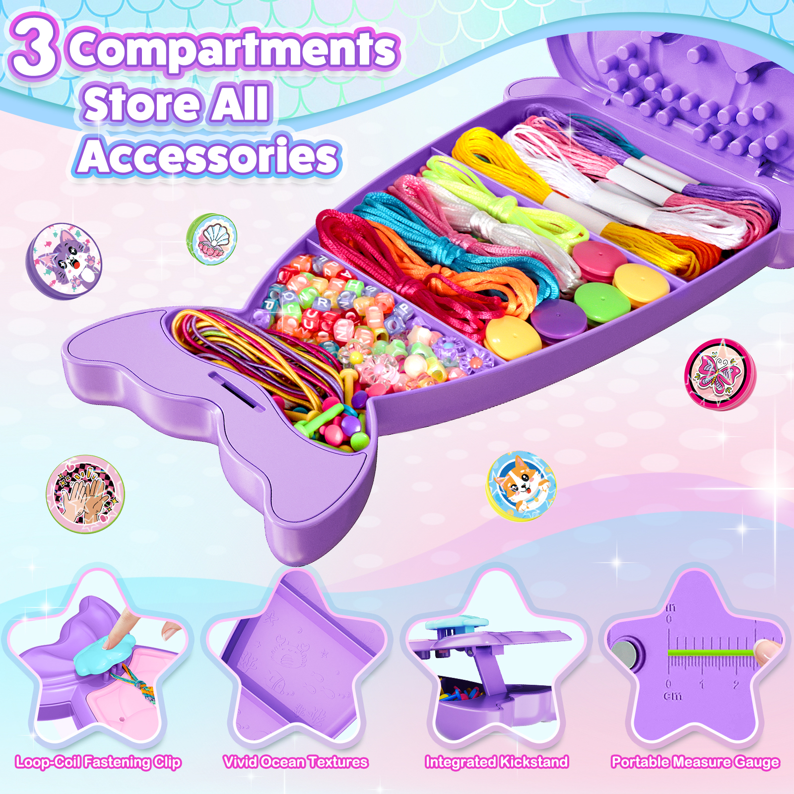 Friendship Bracelet Making Kit - Art Craft Ideas For Kids 评论和价格