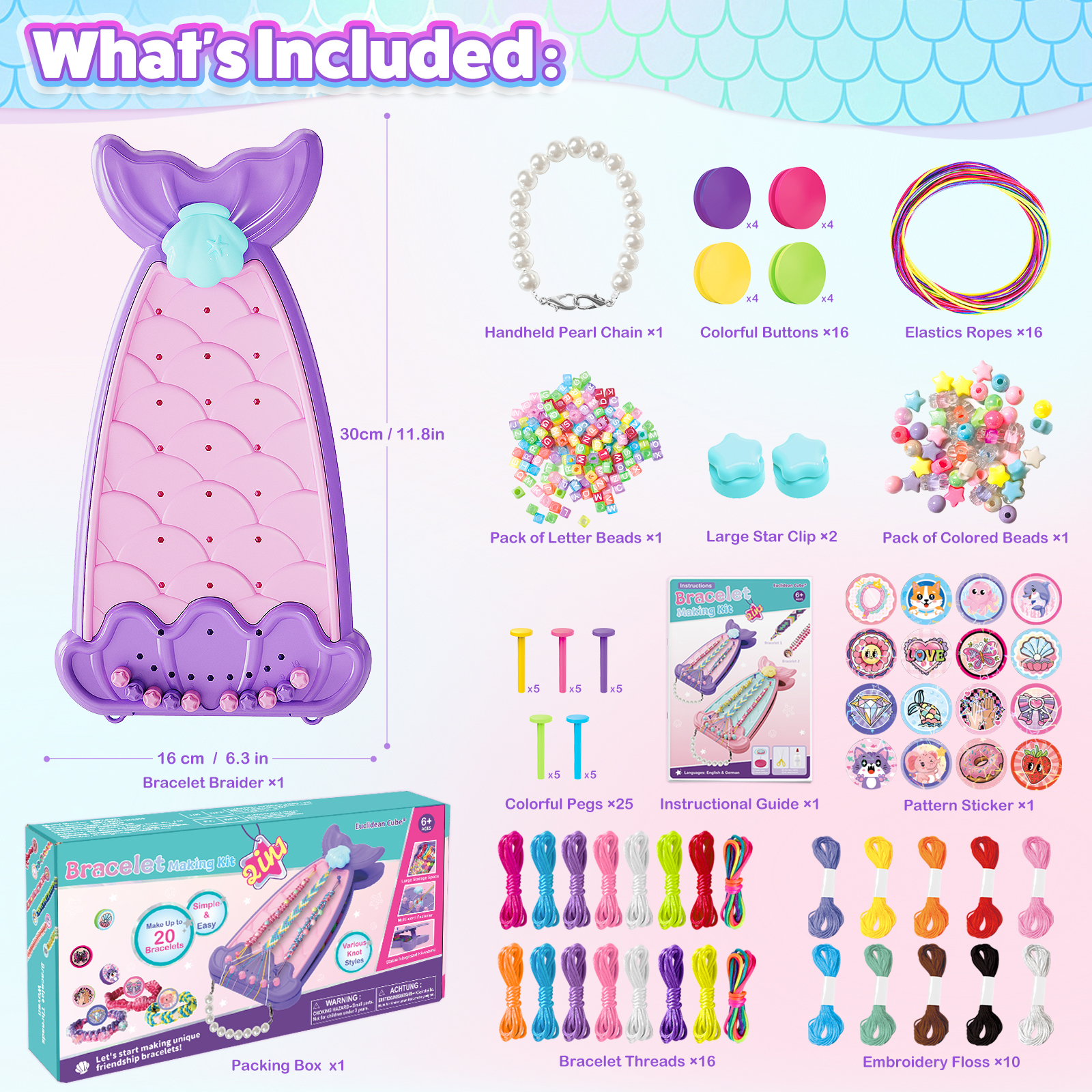 Friendship Bracelet Making Kit - Art Craft Ideas For Kids 评论和价格